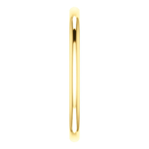 14k Yellow Gold 1.5mm Comfort Fit Band, Size 5
