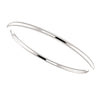 14k White Gold 1mm Comfort Fit Band, Size 4