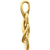14k Yellow Gold Teardrop Knot Pendant