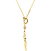 14k Yellow Gold Decorative Dangle 18" Necklace