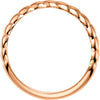 14k Rose Gold Stackable Ring, Size 7