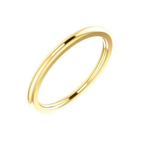 18k Yellow Gold 1.5mm Comfort Fit Band, Size 5.5