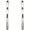 Sterling Silver 19mm Endless Hoop Tube Earrings