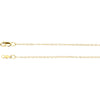 1.0 mm Lasered Titan Gold Curb Chain in 14k Yellow Gold ( 24-Inch )