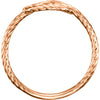 14k Rose Gold Rope Knot Ring, Size 7