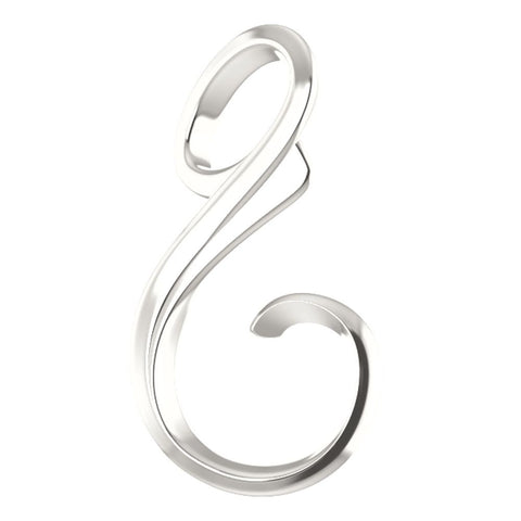 Sterling Silver Freeform Chain Slide