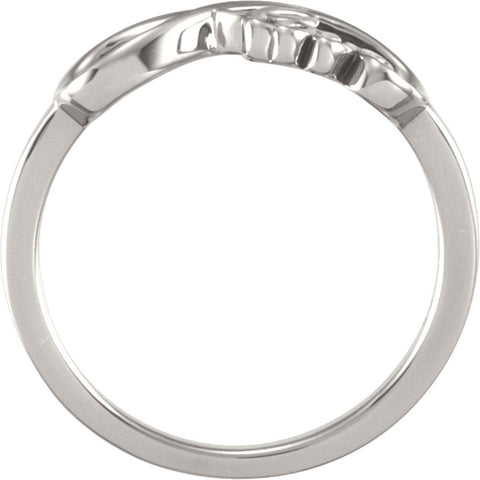 Continuum Sterling Silver Love Infinity-Inspired Ring, Size 7