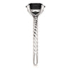 14k White Gold Onyx Ring, Size 7