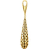 14k Yellow Gold Pierced Teardrop Pendant