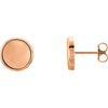 Concave Earrings in 14K Rose Gold