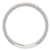 14k White Gold Sculptural-Inspired Band, Size 7