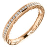 Anniversary Band in 14k Rose Gold, Size 7