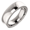 14k White Gold 5mm Band, Size 7