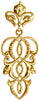 14K Yellow Gold Decorative Dangle Pendant