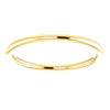 14k Yellow Gold 1.5mm Comfort Fit Band, Size 7.5