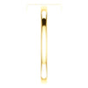 14k Yellow Gold .05 CTW Diamond Bar Ring, Size 7