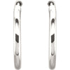 Sterling Silver 13mm Endless Hoop Tube Earrings