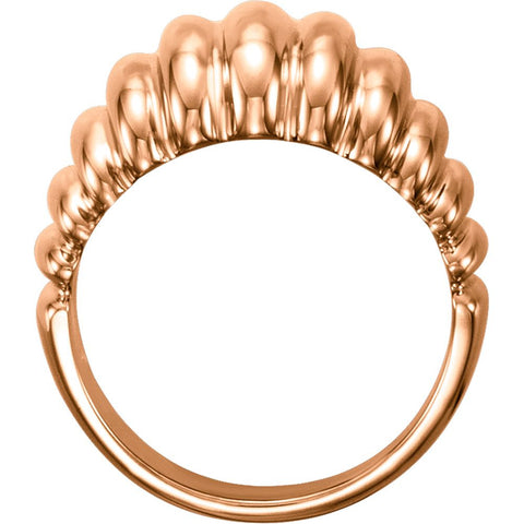 14k Rose Gold Design Ring, Size 7