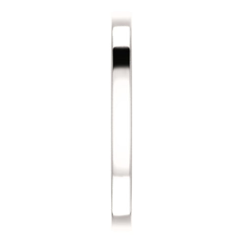 14k White Gold Sculptural-Inspired Band, Size 7