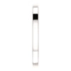 14k White Gold Sculptural-Inspired Band, Size 7
