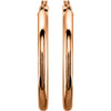 14k Rose Gold 35mm Tube Hoop Earrings