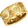 Pattern Wedding Band Ring in 14k Yellow Gold ( Size 5 )