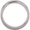 14k White Gold 7.5mm Band Size 7