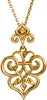 18-inch Precious Metal Fashion Necklace in 14k Yellow Gold