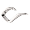 14k White Gold Freeform Pendant