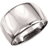 14K White Gold Dome Ring (Size 6)