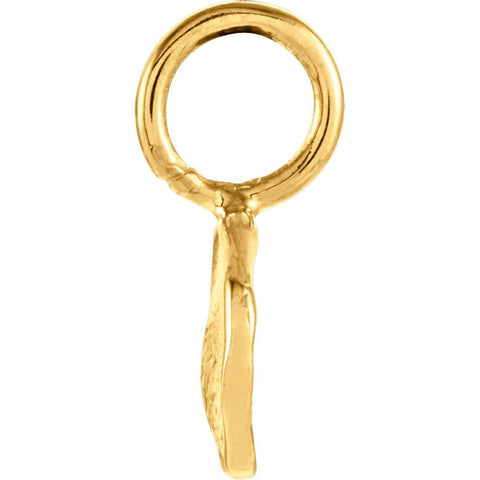 14k Yellow Gold Disc Pendant