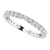 14k White Gold 5/8 CTW Diamond Eternity Band Size 6