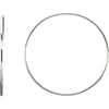69.00 mm Endless Tube Earrings in Sterling Silver