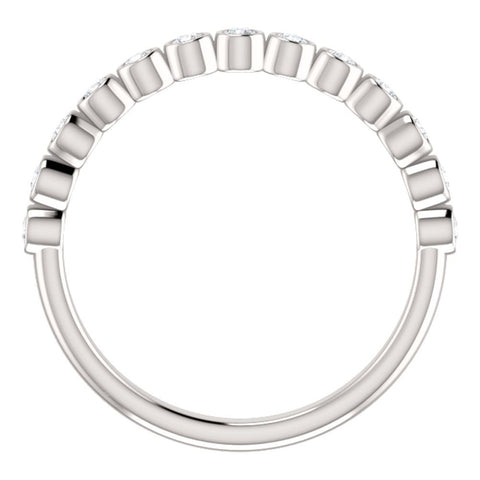 14k White Gold 1/4 CTW Diamond Ring, Size 7