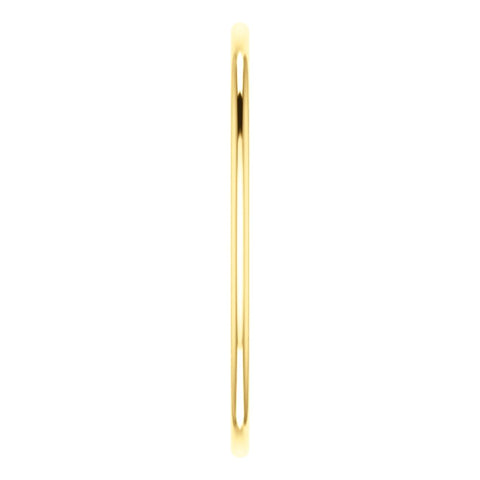 10k Yellow Gold 1mm Half Round Band , Size 7.5