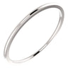14k White Gold 1mm Comfort-Fit Band, Size 4