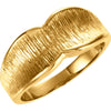 Fashion Wedding Band Ring in 14k Yellow Gold ( Size 6 )