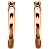 14k Rose Gold 15mm Hoop Earrings