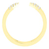 14k Yellow Gold 1/8 CTW Diamond Geometric Ring, Size 7