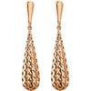 14k Rose Gold Pierced Style Earrings