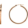 34mm Hoop Earrings in 14K Rose Gold