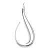 14k White Gold Freeform Pendant