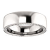 14k White Gold 6mm Band Size 7