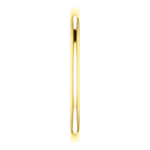 14k Yellow Gold 1.5mm Comfort Fit Band, Size 7