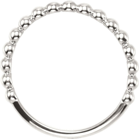 Sterling Silver Stackable Metal Fashion Ring, Size 7