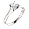 1/2 CTTW Princess Woven Engagement Ring in Platinum ( Size 6 )