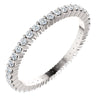 14k White Gold 3/8 ctw. Diamond Eternity Band, Size 5