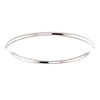 14k White Gold 1mm Comfort Fit Band, Size 4
