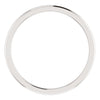 14k White Gold 1mm Comfort Fit Band, Size 5.5