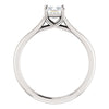 Platinum 1/2 CTW Diamond Princess Woven Engagement Ring, Size 7
